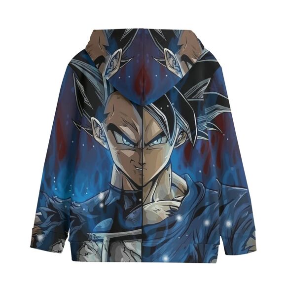 Dragon Ball Z Shirt SSJ Goku x SSJ Vegeta Fusion Men's XL Hoodie - Picture 2 of 4